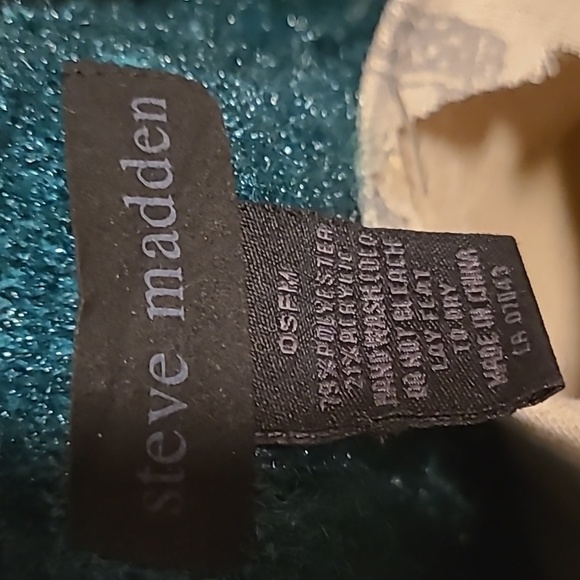 Steve Madden Long Teal Blue Caridigan - Picture 3 of 6